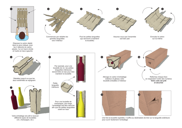 10 Caisses carton renforcées pour 3 bouteilles – Image 4