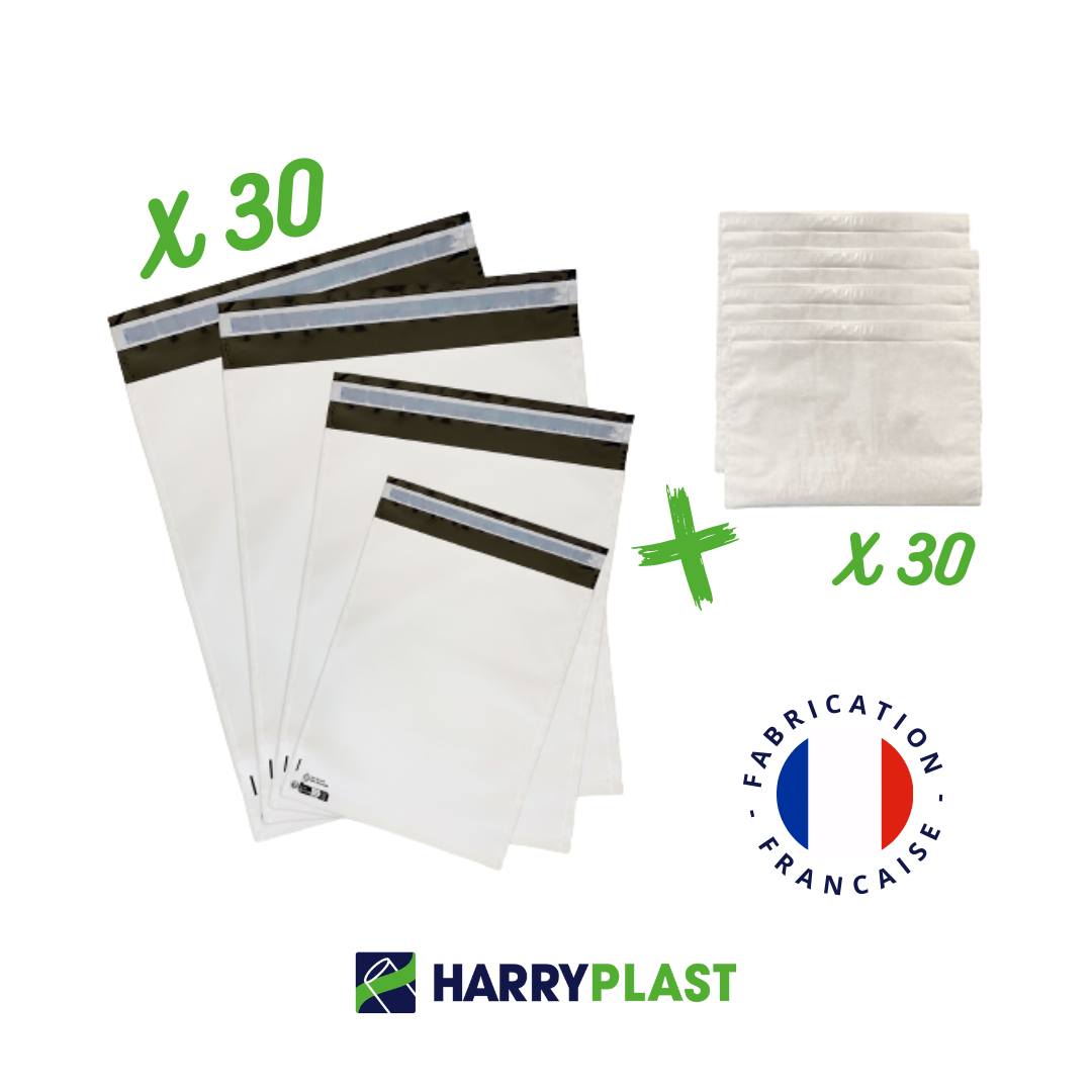50 Enveloppes à bulles opaques N°2 260x330mm - Harry plast